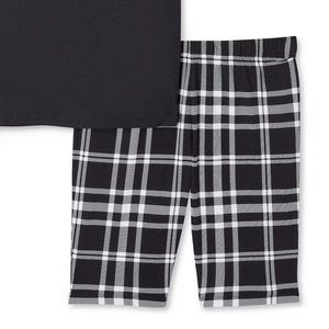 No Boundaries- Plaid Biker style sleep shorts (NWOT)